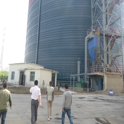 陜西建鄴十萬噸粉煤灰鋼板筒倉項目